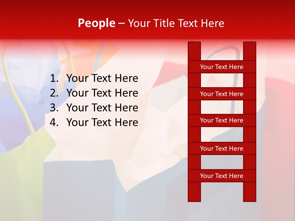 A Shot Of A Bunch Of Colorful Shopping Bags PowerPoint Template