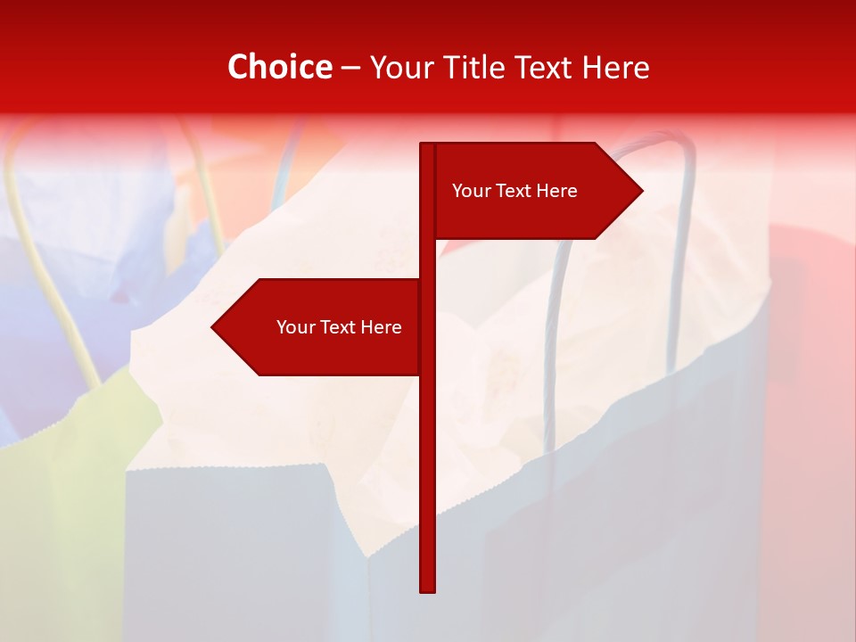 A Shot Of A Bunch Of Colorful Shopping Bags PowerPoint Template