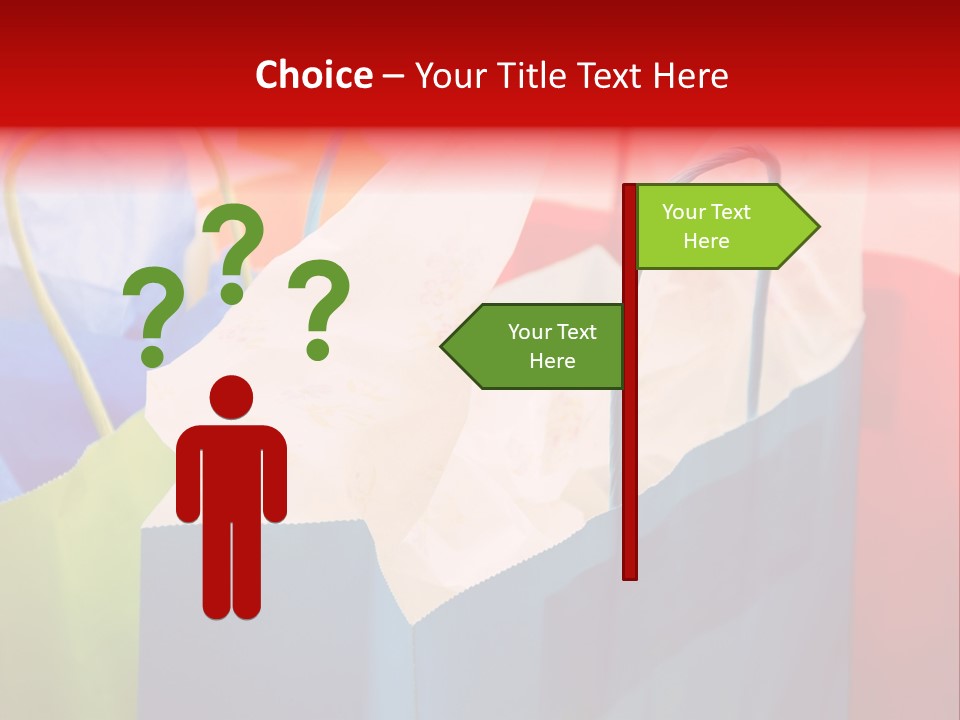 A Shot Of A Bunch Of Colorful Shopping Bags PowerPoint Template