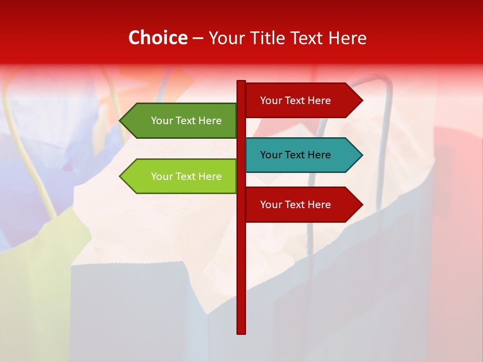 A Shot Of A Bunch Of Colorful Shopping Bags PowerPoint Template