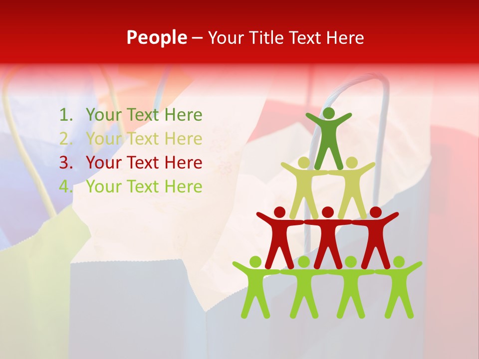 A Shot Of A Bunch Of Colorful Shopping Bags PowerPoint Template