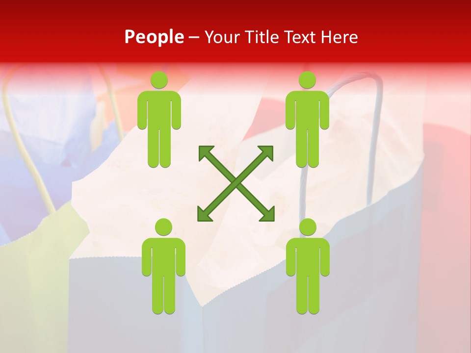 A Shot Of A Bunch Of Colorful Shopping Bags PowerPoint Template