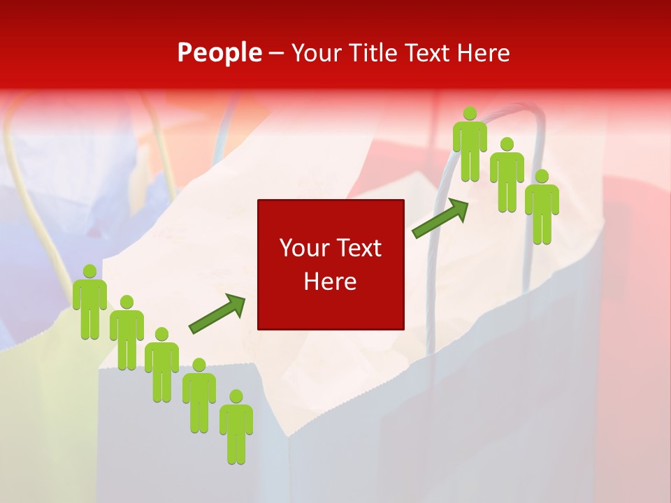 A Shot Of A Bunch Of Colorful Shopping Bags PowerPoint Template