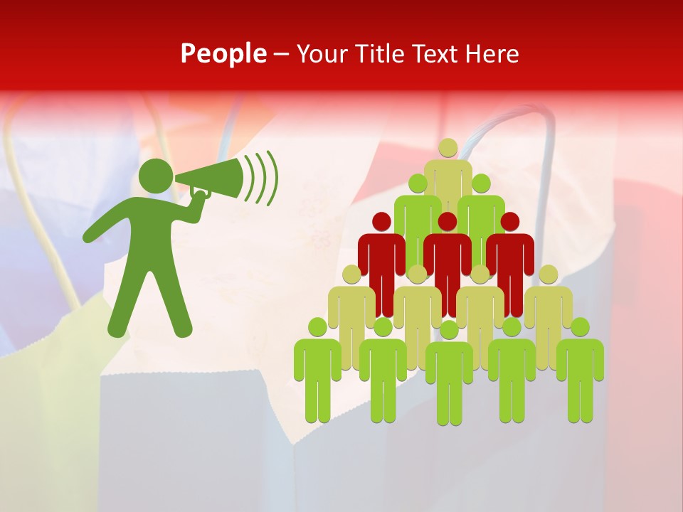 A Shot Of A Bunch Of Colorful Shopping Bags PowerPoint Template