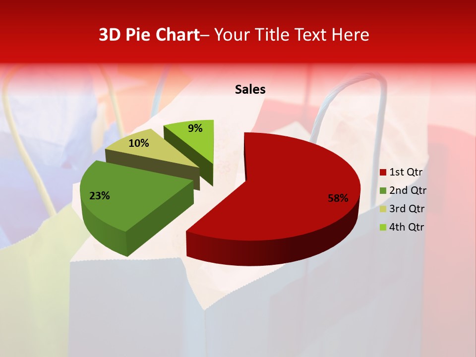 A Shot Of A Bunch Of Colorful Shopping Bags PowerPoint Template