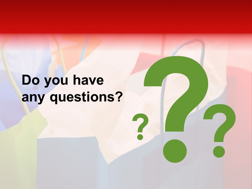 A Shot Of A Bunch Of Colorful Shopping Bags PowerPoint Template