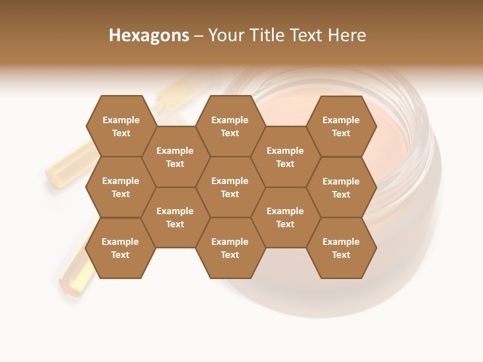 Test-Tubes And Tonal Cream PowerPoint Template