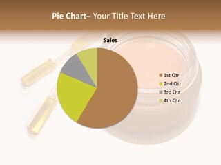 Test-Tubes And Tonal Cream PowerPoint Template