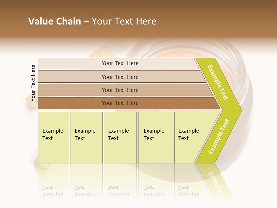 Test-Tubes And Tonal Cream PowerPoint Template