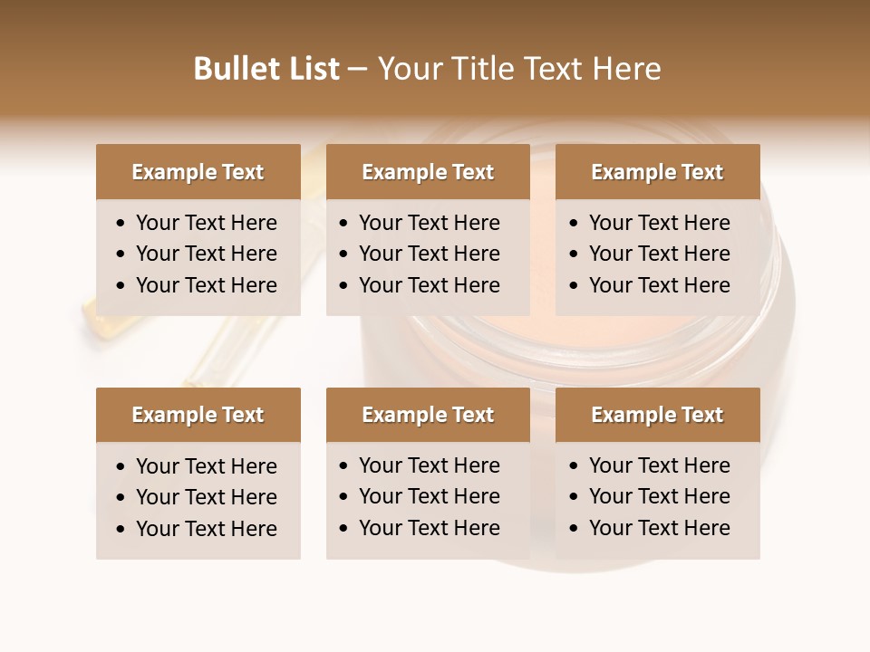 Test-Tubes And Tonal Cream PowerPoint Template