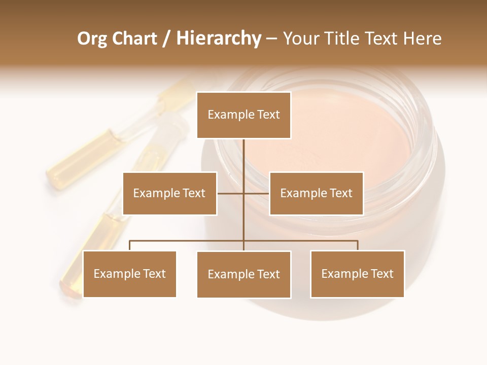 Test-Tubes And Tonal Cream PowerPoint Template