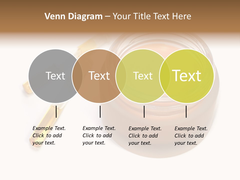 Test-Tubes And Tonal Cream PowerPoint Template