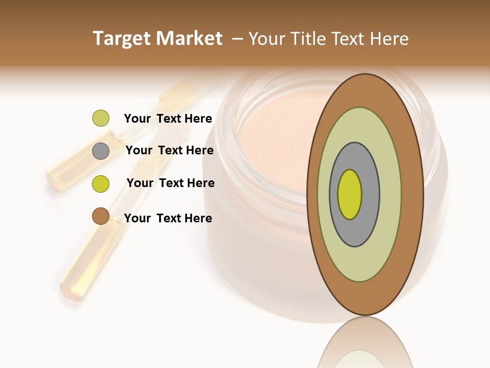 Test-Tubes And Tonal Cream PowerPoint Template