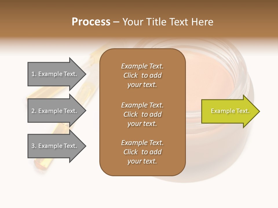 Test-Tubes And Tonal Cream PowerPoint Template