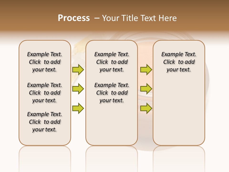 Test-Tubes And Tonal Cream PowerPoint Template