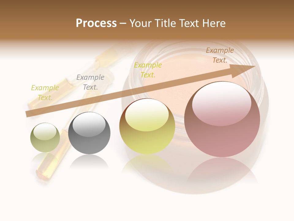 Test-Tubes And Tonal Cream PowerPoint Template
