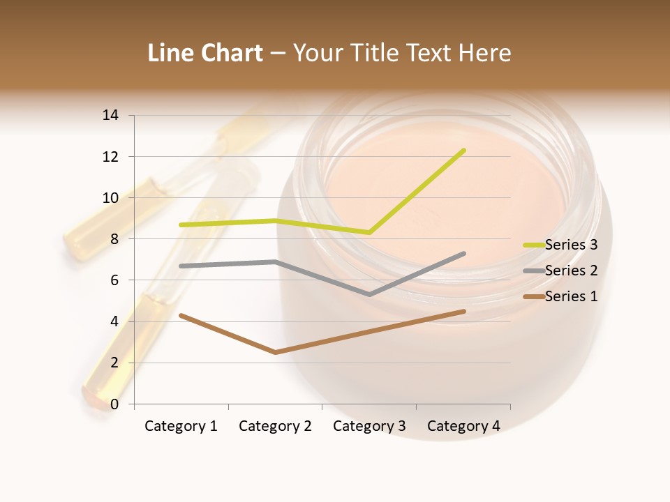 Test-Tubes And Tonal Cream PowerPoint Template