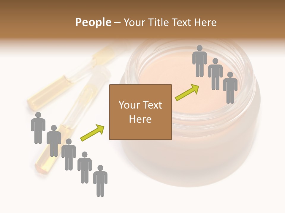 Test-Tubes And Tonal Cream PowerPoint Template