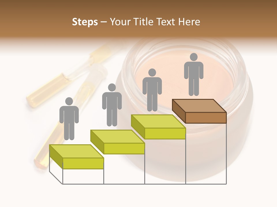 Test-Tubes And Tonal Cream PowerPoint Template
