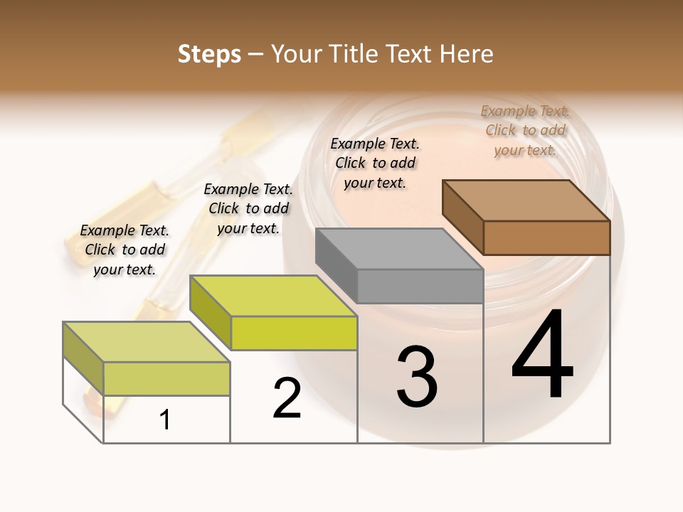 Test-Tubes And Tonal Cream PowerPoint Template