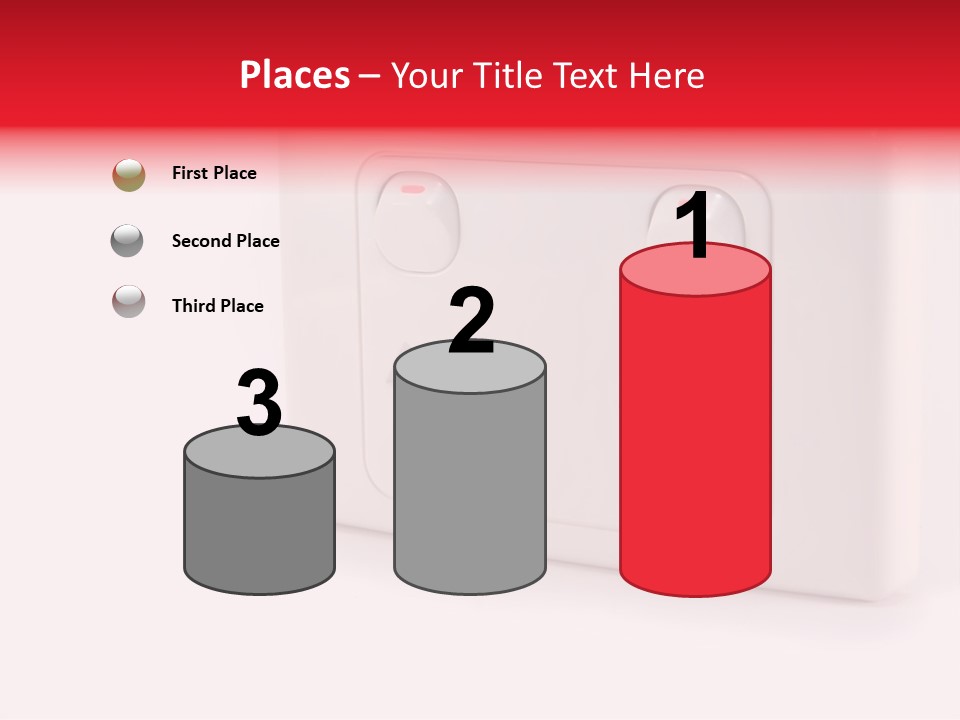 An Australian Power Outlet On A White Background. PowerPoint Template