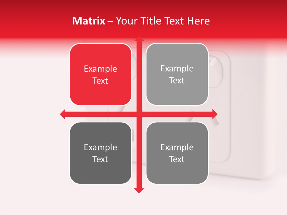 An Australian Power Outlet On A White Background. PowerPoint Template