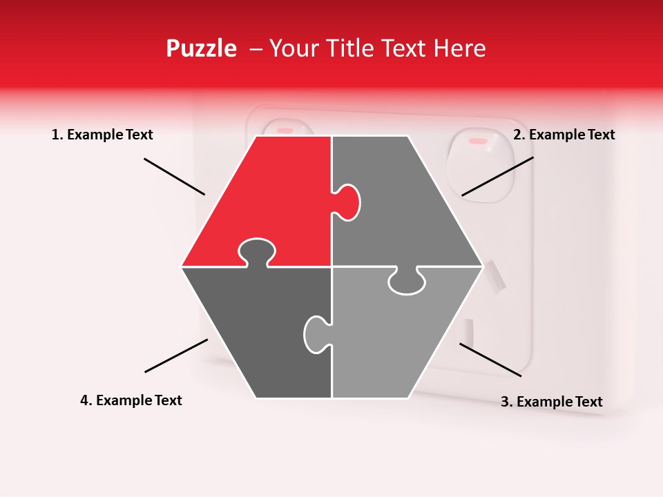 An Australian Power Outlet On A White Background. PowerPoint Template