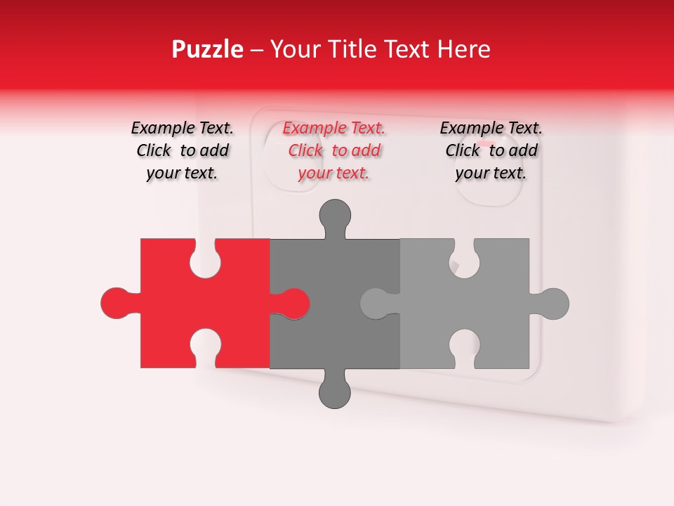 An Australian Power Outlet On A White Background. PowerPoint Template