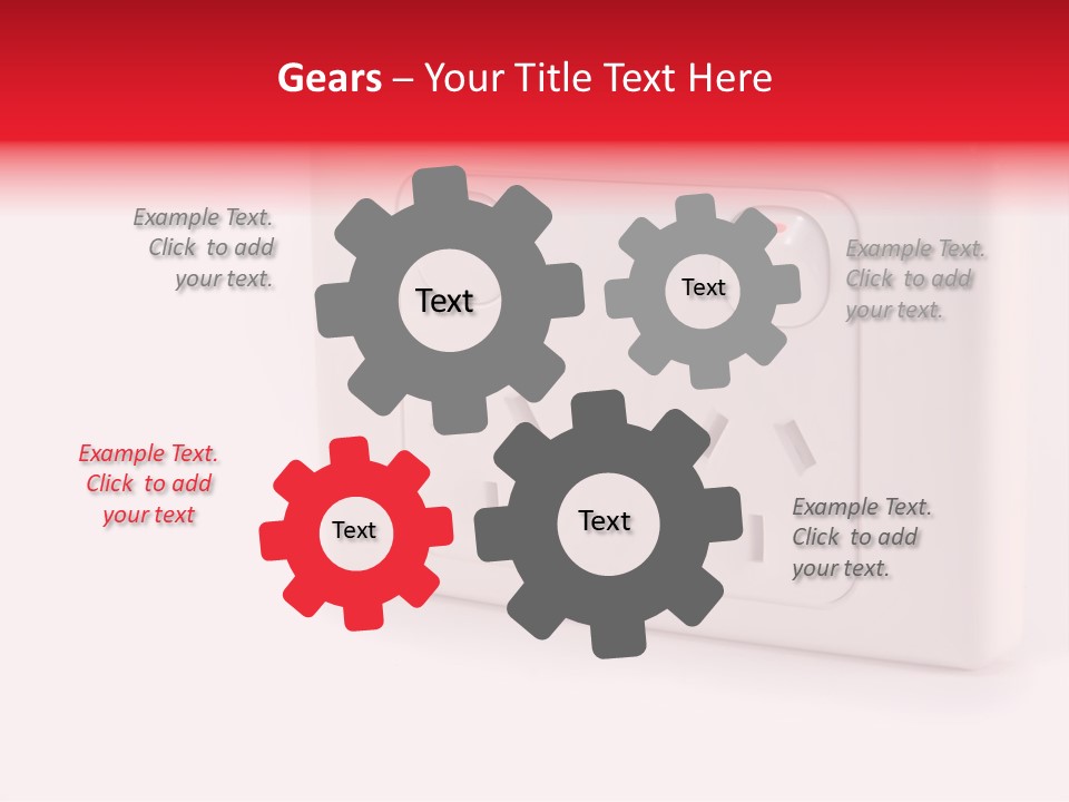 An Australian Power Outlet On A White Background. PowerPoint Template