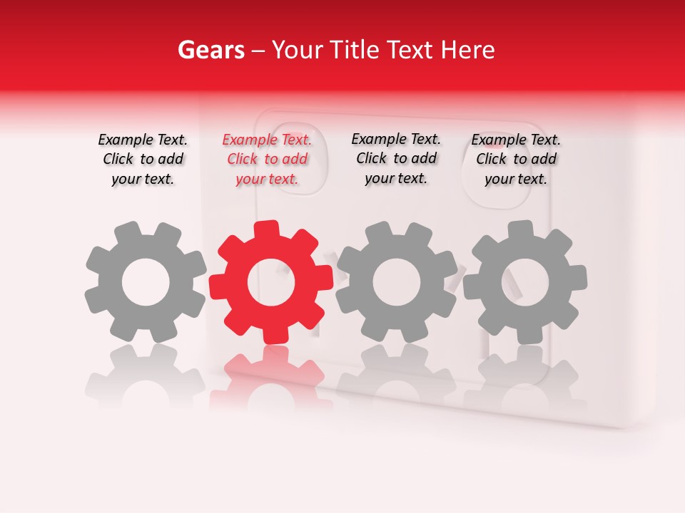 An Australian Power Outlet On A White Background. PowerPoint Template