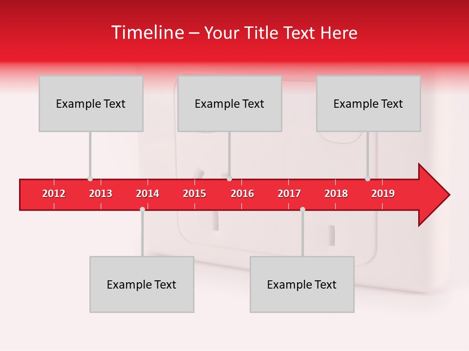 An Australian Power Outlet On A White Background. PowerPoint Template