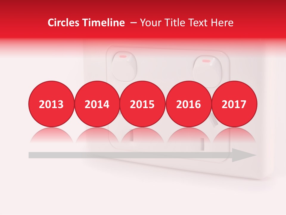 An Australian Power Outlet On A White Background. PowerPoint Template