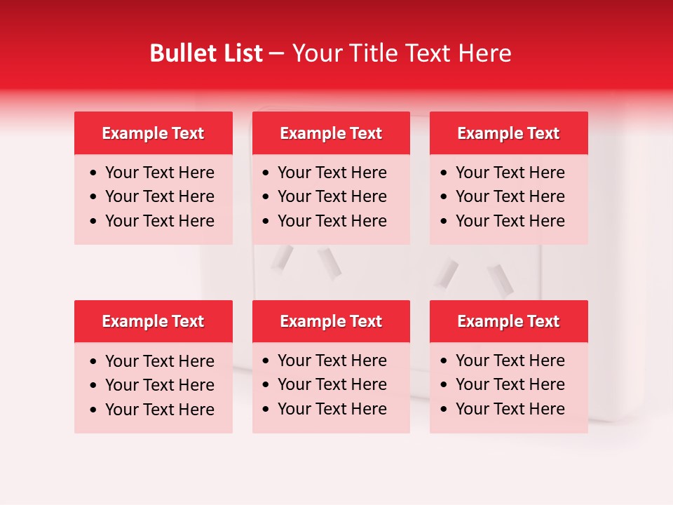 An Australian Power Outlet On A White Background. PowerPoint Template