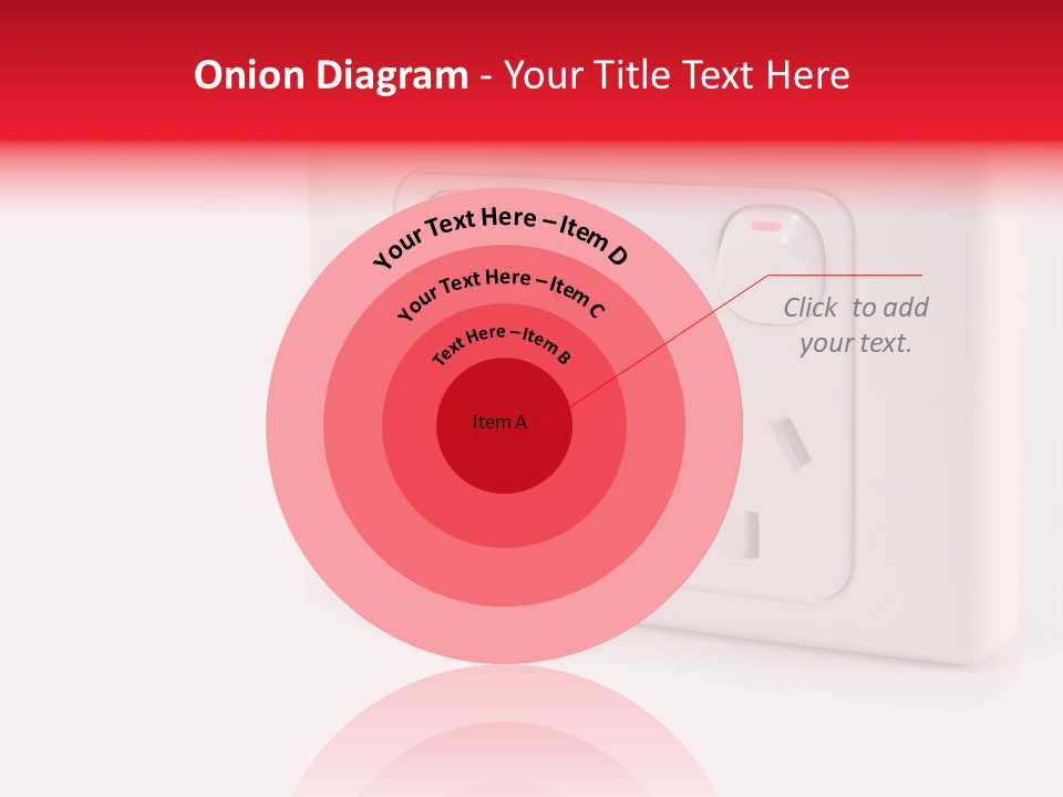 An Australian Power Outlet On A White Background. PowerPoint Template