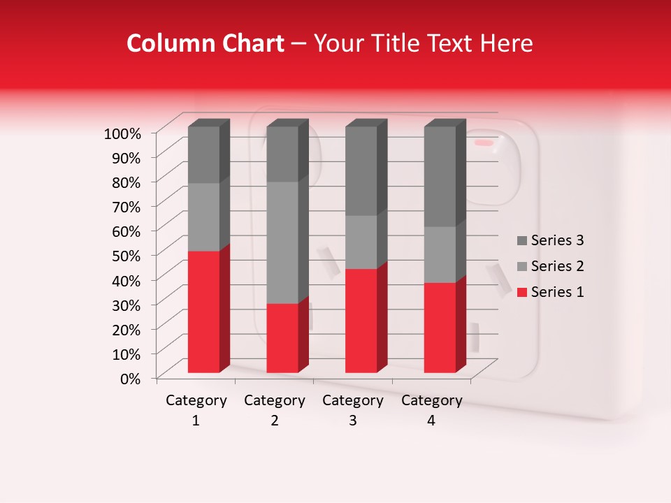 An Australian Power Outlet On A White Background. PowerPoint Template