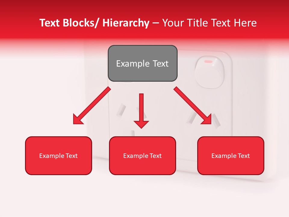 An Australian Power Outlet On A White Background. PowerPoint Template