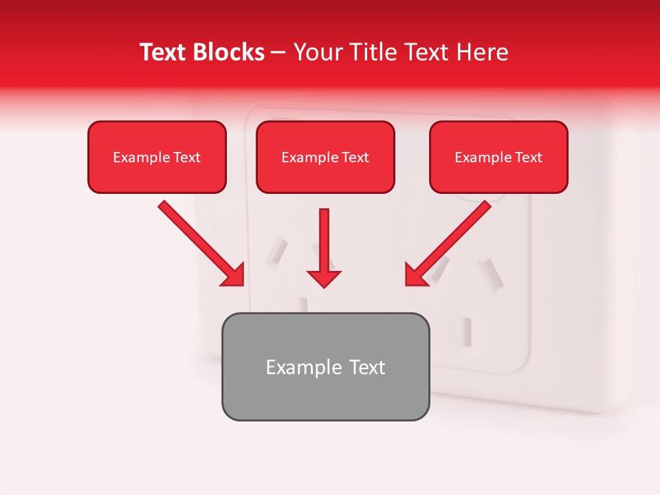 An Australian Power Outlet On A White Background. PowerPoint Template
