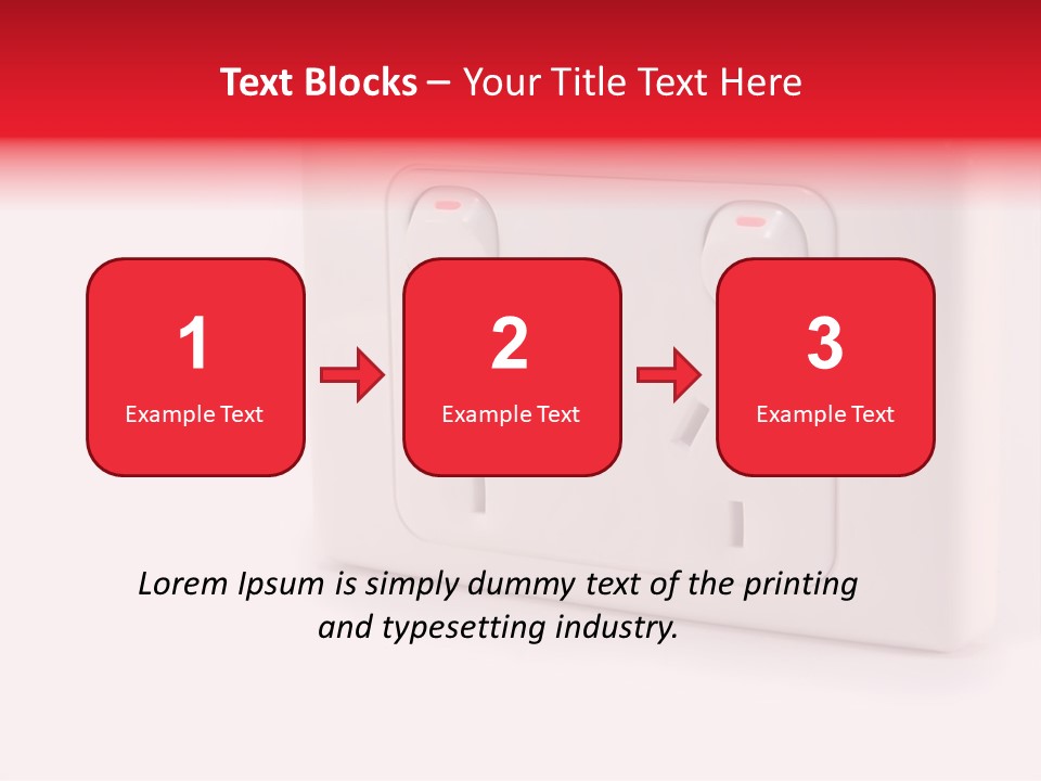 An Australian Power Outlet On A White Background. PowerPoint Template