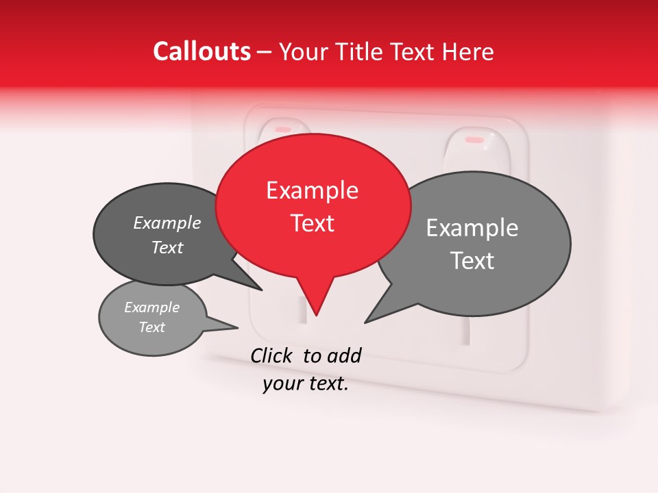 An Australian Power Outlet On A White Background. PowerPoint Template