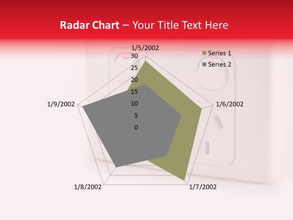An Australian Power Outlet On A White Background. PowerPoint Template