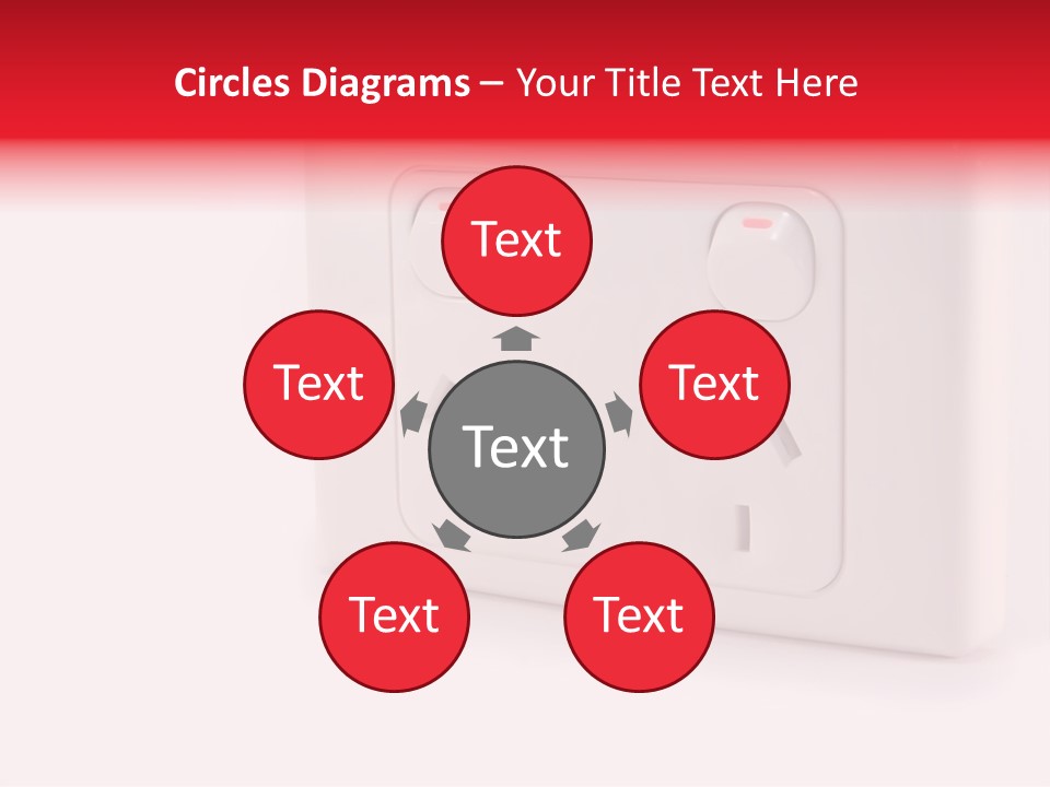 An Australian Power Outlet On A White Background. PowerPoint Template