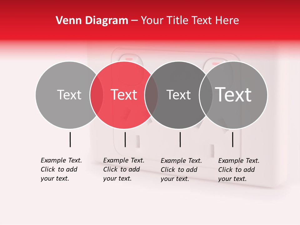 An Australian Power Outlet On A White Background. PowerPoint Template