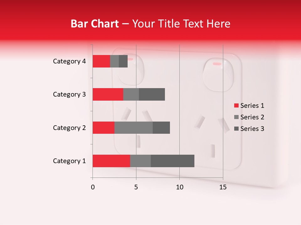 An Australian Power Outlet On A White Background. PowerPoint Template