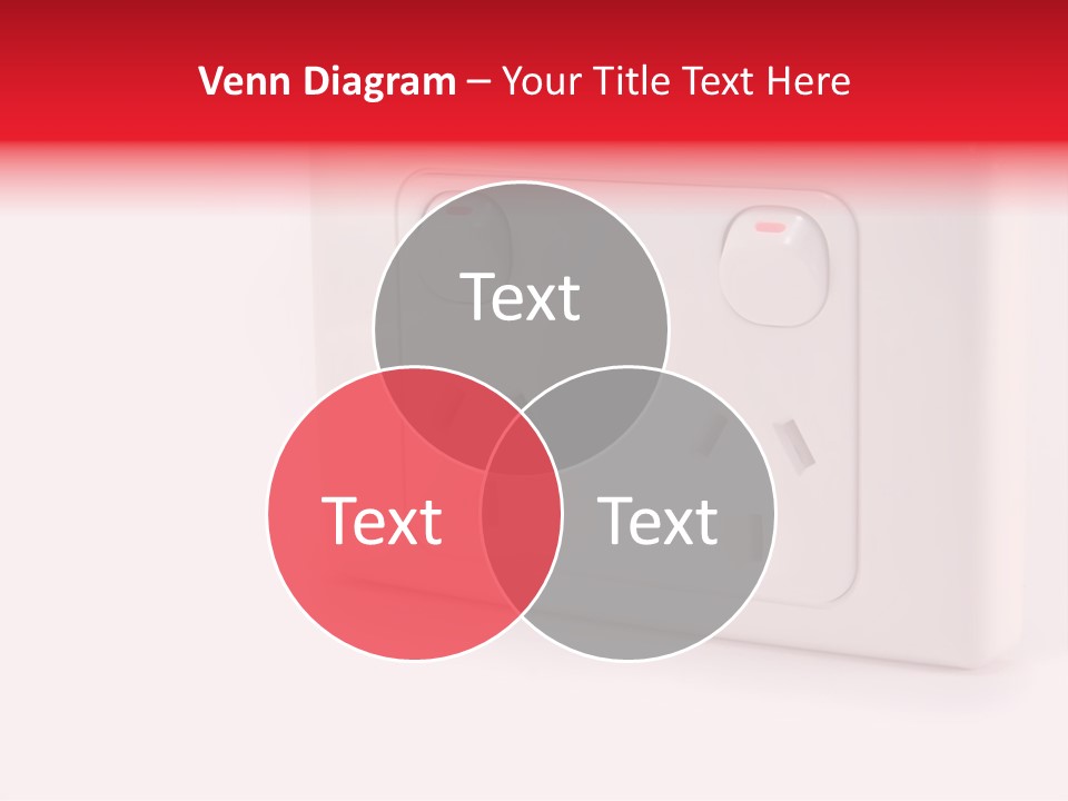 An Australian Power Outlet On A White Background. PowerPoint Template