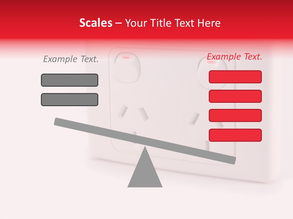 An Australian Power Outlet On A White Background. PowerPoint Template