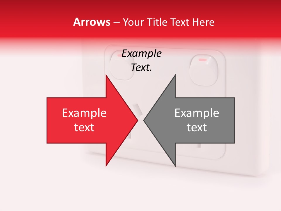 An Australian Power Outlet On A White Background. PowerPoint Template