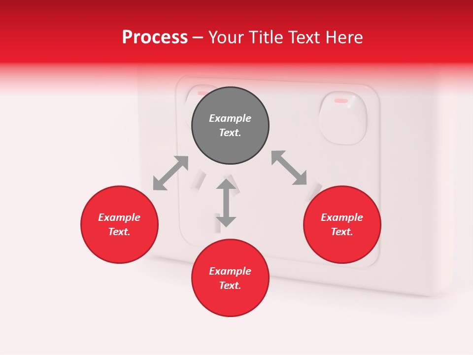 An Australian Power Outlet On A White Background. PowerPoint Template