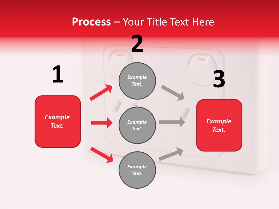 An Australian Power Outlet On A White Background. PowerPoint Template