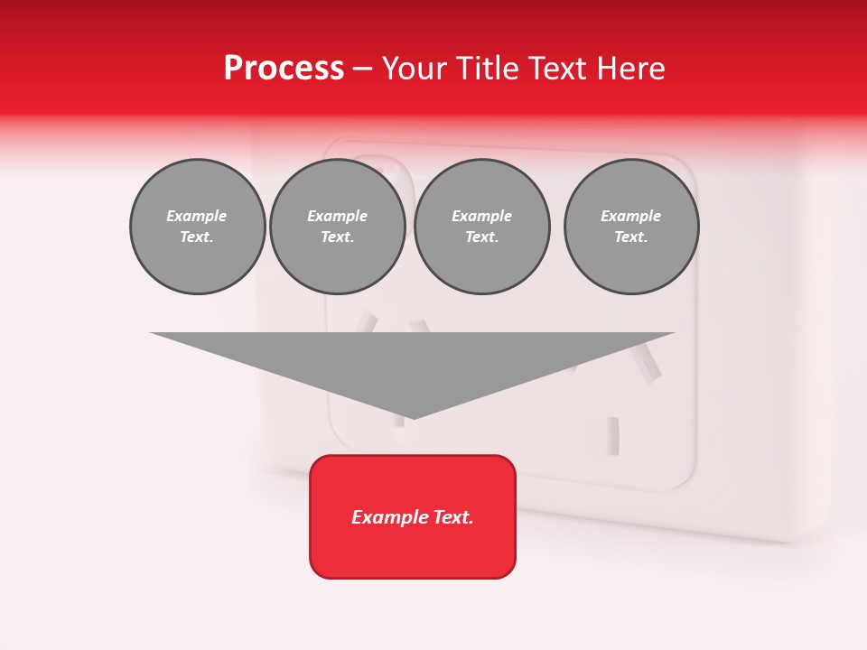 An Australian Power Outlet On A White Background. PowerPoint Template