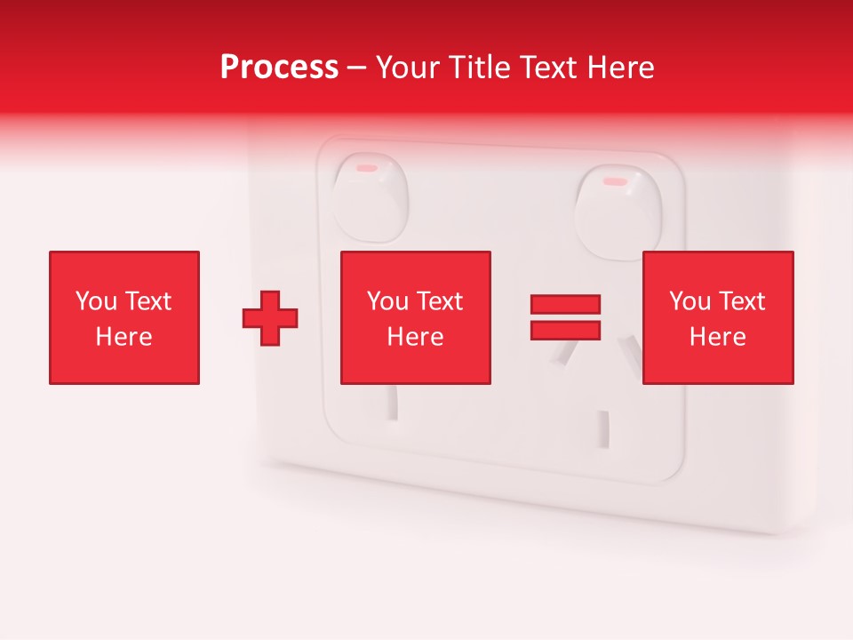 An Australian Power Outlet On A White Background. PowerPoint Template